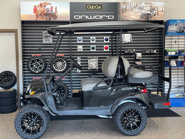 2025 Club Car Onward 4 Passenger Lifted (Gas EFI) - Metallic Tuxedo Black