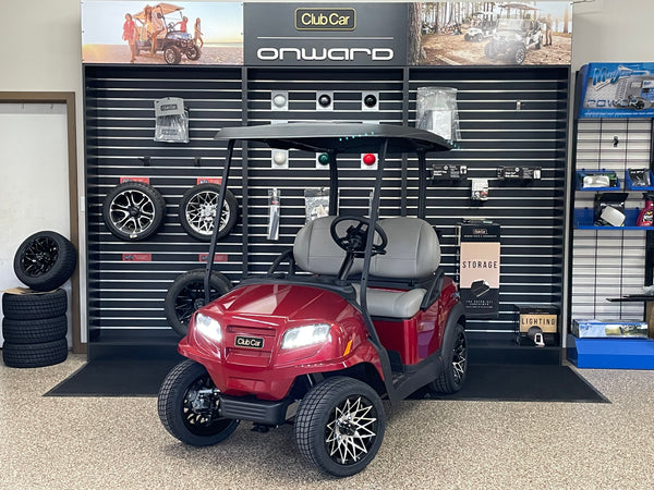 2026 Club Car Onward 2 Passenger (Extended Range Lithium)- Metallic Candy Apple Red