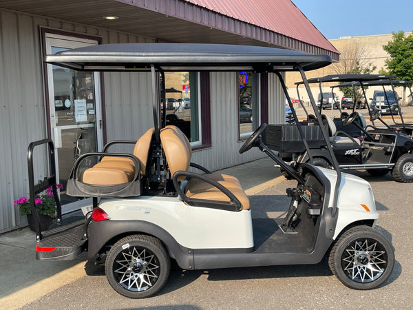 2025 Club Car Onward 4 Passenger (High Performance Electric)- Metallic Glacier White