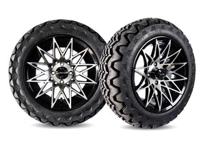 Athena Gloss Black and Machined Alloy Wheels